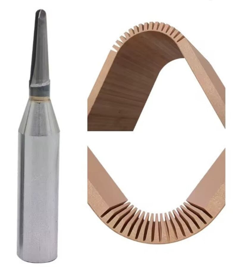 Fresa para Curvar MDF — Ranhura