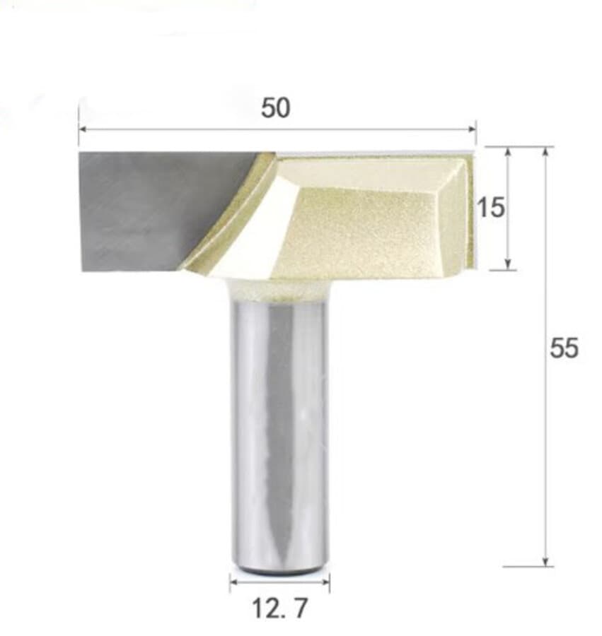 Fresa de Limpeza 50mm — Mesa Sacrifício